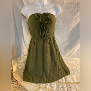 Accidentally in Love Green Strapless mini dress size XS